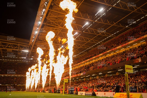 201121 - Wales v Australia, 2021 Autumn Nations Series - A general view of the Principality Stadium during the warm up to the match