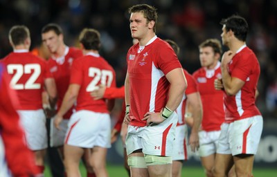 21.10.11 - Wales v Australia - Rugby World Cup Bronze Final - Dan Lydiate of Wales looks dejected at the end of the game. 