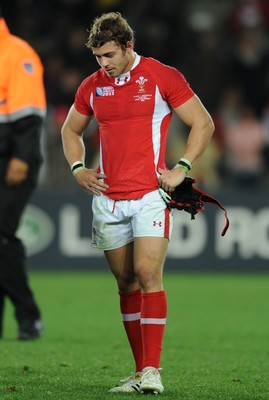 21.10.11 - Wales v Australia - Rugby World Cup Bronze Final - Leigh Halfpenny of Wales looks dejected at the end of the game. 
