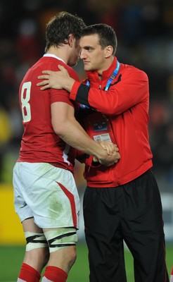 21.10.11 - Wales v Australia - Rugby World Cup Bronze Final - Ryan Jones and Sam Warburton of Wales look dejected at the end of the game. 