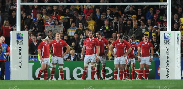 21.10.11 - Wales v Australia - Rugby World Cup Bronze Final - Wales players look dejected. 