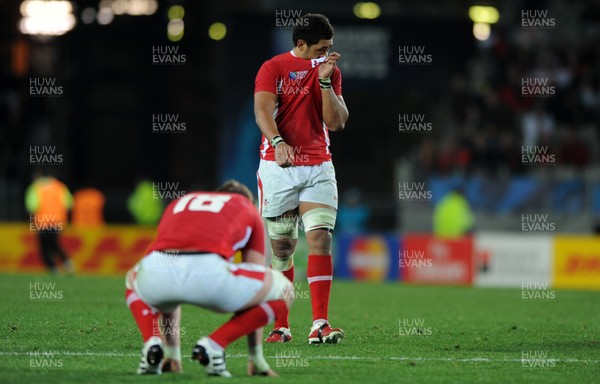 21.10.11 - Wales v Australia - Rugby World Cup Bronze Final - Toby Faletau of Wales looks dejected at the end of the game. 