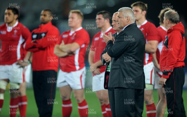 21.10.11 - Wales v Australia - Rugby World Cup Bronze Final - Wales head coach Warren Gatland looks dejected at the end of the game. 