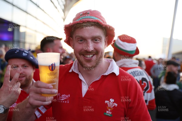 240923 - Wales v Australia - Rugby World Cup France 2023 - Pool C - Wales fans before the game