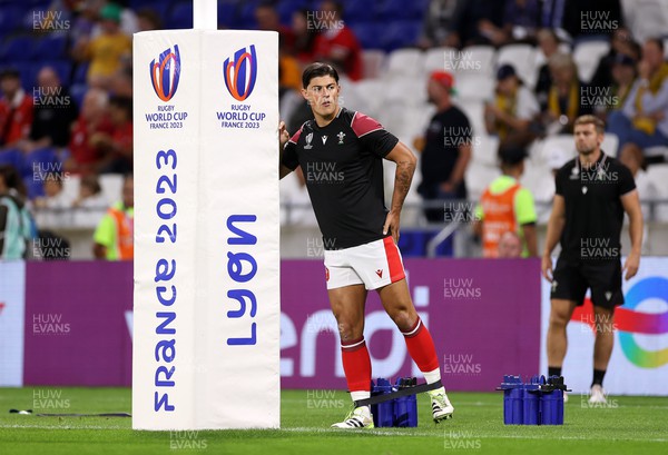 240923 - Wales v Australia - Rugby World Cup France 2023 - Pool C - Louis Rees-Zammit of Wales during the warm up