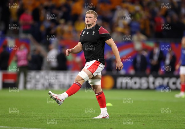 240923 - Wales v Australia - Rugby World Cup France 2023 - Pool C - Jac Morgan of Wales during the warm up