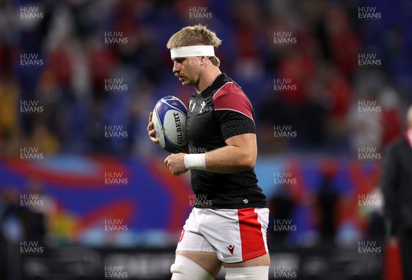 240923 - Wales v Australia - Rugby World Cup France 2023 - Pool C - Aaron Wainwright of Wales during the warm up