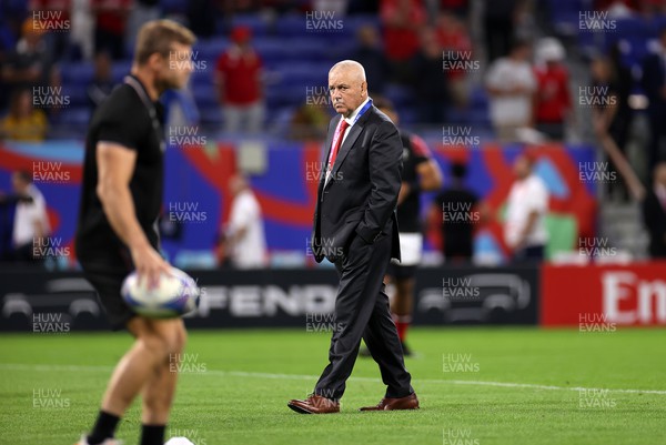 240923 - Wales v Australia - Rugby World Cup France 2023 - Pool C - Wales Head Coach Warren Gatland during the warm up