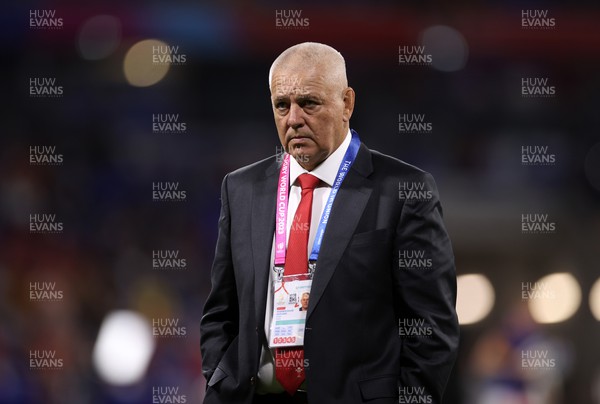 240923 - Wales v Australia - Rugby World Cup France 2023 - Pool C - Wales Head Coach Warren Gatland during the warm up