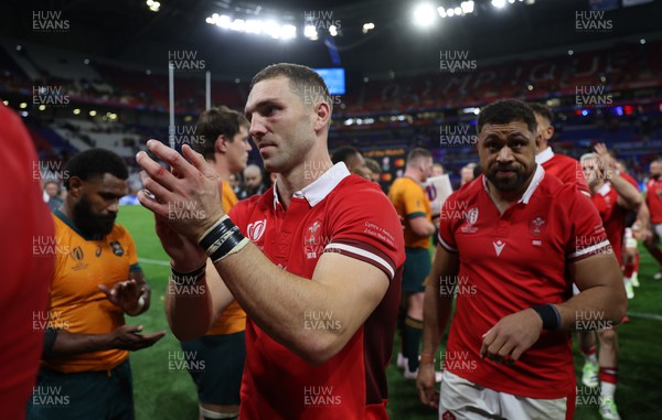 240923 - Wales v Australia - Rugby World Cup France 2023 - Pool C - George North of Wales at full time