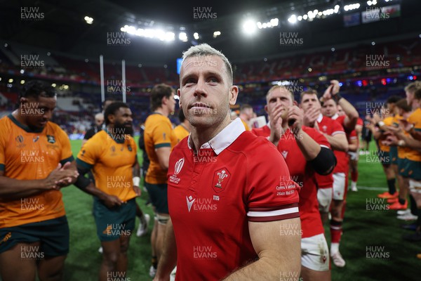 240923 - Wales v Australia - Rugby World Cup France 2023 - Pool C - Gareth Davies of Wales at full time