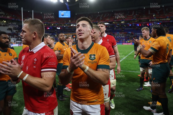 240923 - Wales v Australia - Rugby World Cup France 2023 - Pool C - Josh Adams of Wales at full time