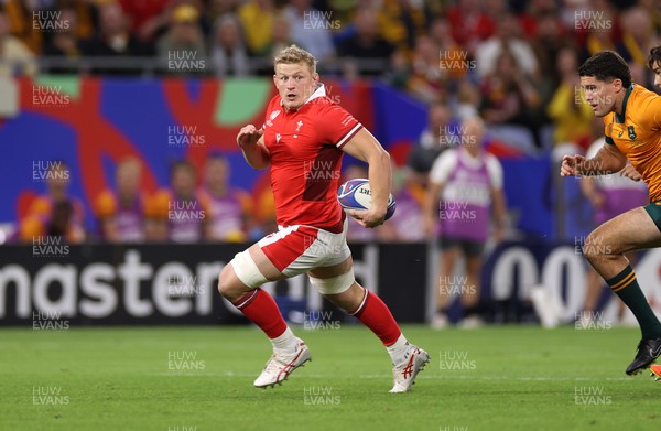 240923 - Wales v Australia - Rugby World Cup France 2023 - Pool C - Jac Morgan of Wales 