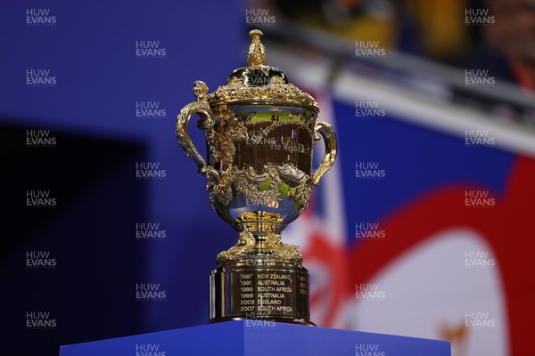 240923 - Wales v Australia - Rugby World Cup France 2023 - Pool C - Webb Ellis Rugby World Cup trophy