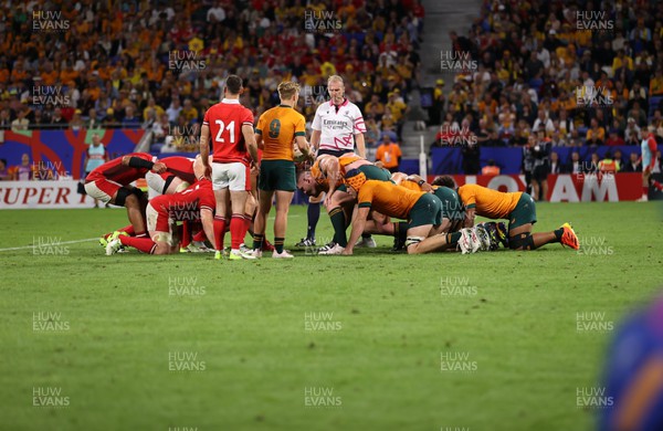 240923 - Wales v Australia - Rugby World Cup France 2023 - Pool C - Scrum