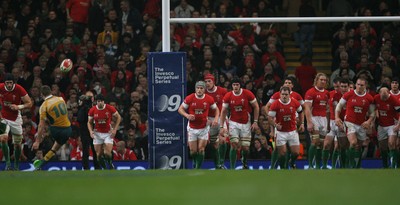 28.11.09 Wales v Australia... Invesco branding... 