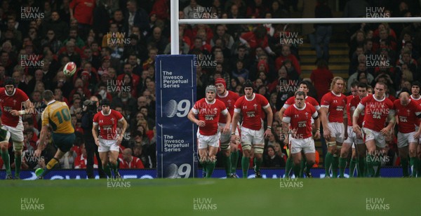 28.11.09 Wales v Australia... Invesco branding... 