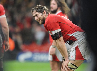 29.11.08 - Invesco Perpetual Series 2008 Wales v Australia Wales' captain Ryan Jones happy with is sides win 
