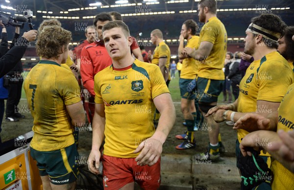 301113 - Wales v Australia - Dove Men Series 2013 -Scott Williams of Wales looks dejected as he leaves the field