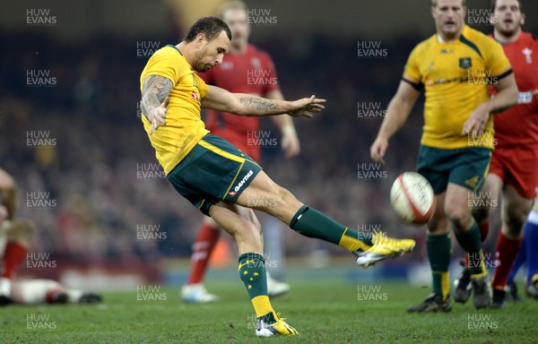 301113 - Wales v Australia - Dove Men Series 2013 -Quade Cooper of Australia