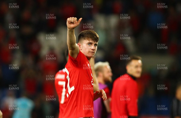 020917 - World Cup Qualifier -  European Group D - Wales v Austria - Ben Woodburn of Wales salutes the crowd after the final whistle