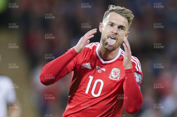 020917 - Wales v Austria, FIFA World Cup 2018 Qualifier - Aaron Ramsey of Wales reacts after missing a shot at goal