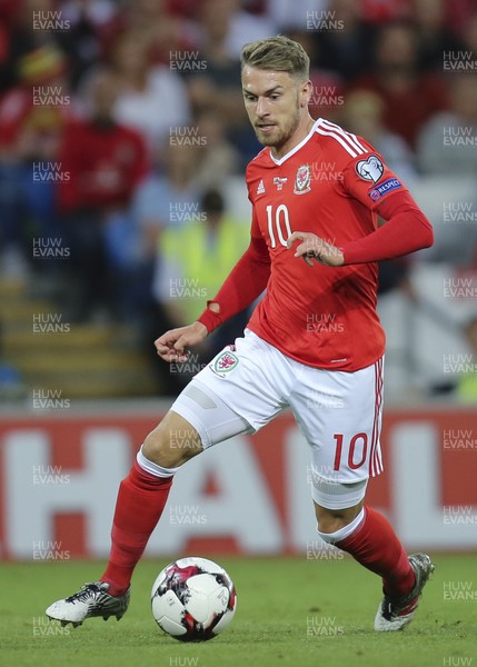 020917 - Wales v Austria, FIFA World Cup 2018 Qualifier - Aaron Ramsey of Wales during the match