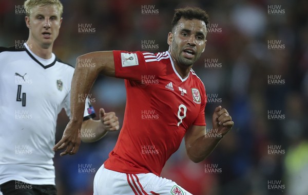 020917 - Wales v Austria, FIFA World Cup 2018 Qualifier - Hal Robson-Kanu of Wales during the match