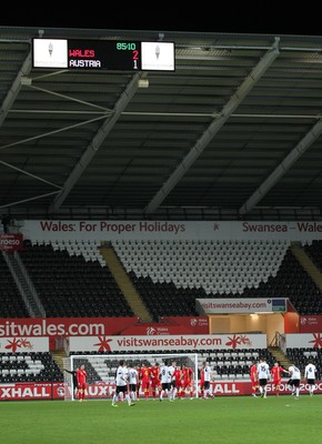 060213 - Wales v Austria, Vauxhall International Friendly Match, Swansea - Wales take on Austria at the Liberty Stadium, Swansea, in front of thousands of empty seats