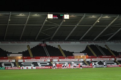 060213 - Wales v Austria, Vauxhall International Friendly Match, Swansea - Wales take on Austria at the Liberty Stadium, Swansea, in front of thousands of empty seats