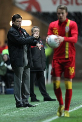 060213 - Wales v Austria, Vauxhall International Friendly Match, Swansea - Wales' manager Chris Coleman looks on as Wales beat Austria
