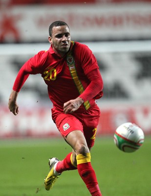 060213 - Wales v Austria, Vauxhall International Friendly Match, Swansea - Wales' Hal Robson-Kanu  