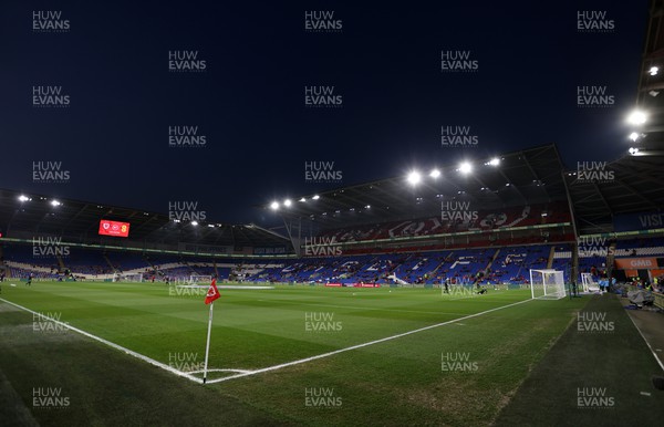 240322 - Wales v Austria - World Cup Qualifying - European - Path A - General View of Cardiff City Stadium