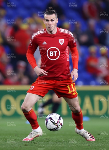 240322 - Wales v Austria - World Cup Qualifying - European - Path A - Gareth Bale of Wales during the warm up