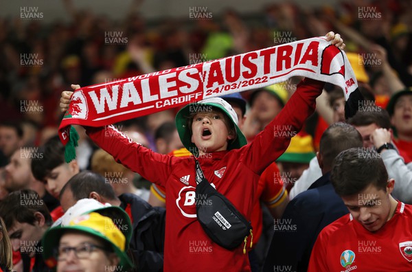 240322 - Wales v Austria - World Cup Qualifying - European - Path A - Wales fans