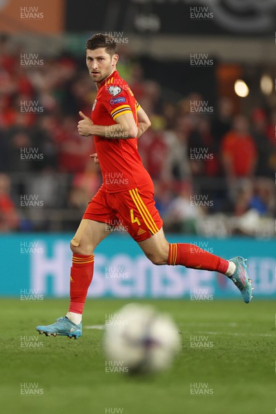 240322 - Wales v Austria - World Cup Qualifying - European - Path A - Ben Davies of Wales
