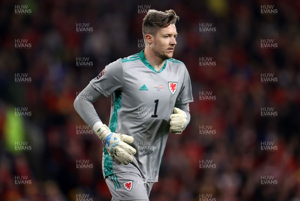 240322 - Wales v Austria - World Cup Qualifying - European - Path A - Wayne Hennessey of Wales