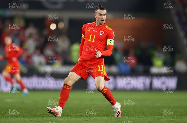 240322 - Wales v Austria - World Cup Qualifying - European - Path A - Gareth Bale of Wales