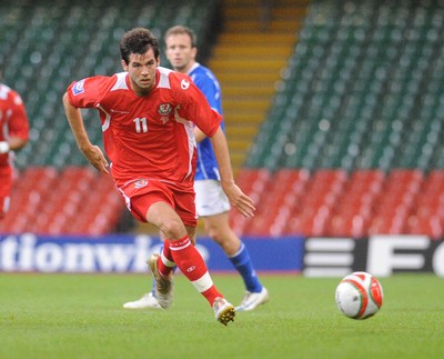 06.09.08 - World Cup 2010 Qualifying Wales v Azerbaijan Wales' Joe Ledley 