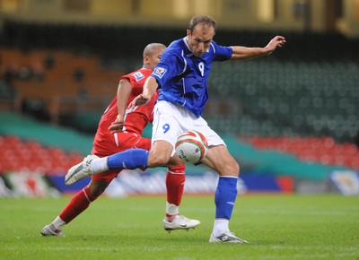 06.09.08 - World Cup 2010 Qualifying Wales v Azerbaijan Azerbaijan's Samir Abbasov 