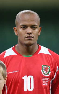 06.09.08... Wales v Azerbaijan, World Cup 2010 Qualifying Match, Cardiff  -  Wales' Robert Earnshaw   