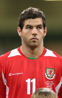 06.09.08... Wales v Azerbaijan, World Cup 2010 Qualifying Match, Cardiff  -  Wales' Joe Ledley 