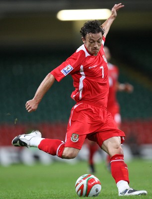 06.09.08... Wales v Azerbaijan, World Cup 2010 Qualifying Match, Cardiff  -  Wales' Simon Davies  