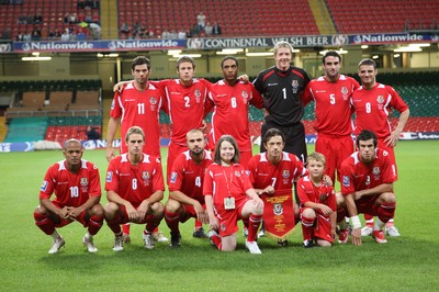 06.09.08... Wales v Azerbaijan, World Cup 2010 Qualifying Match, Cardiff  -  Wales team 
