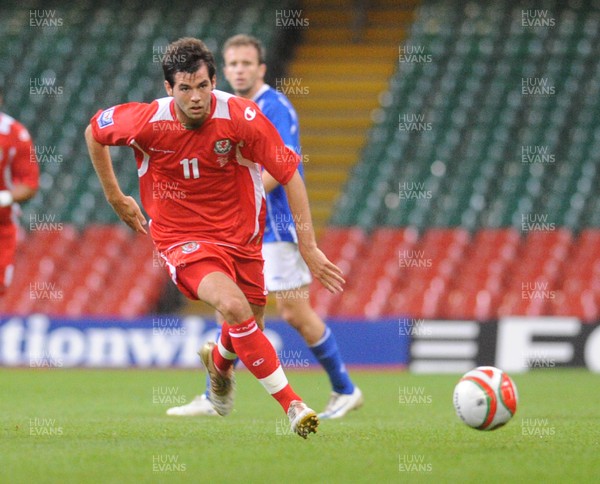 06.09.08 - World Cup 2010 Qualifying Wales v Azerbaijan Wales' Joe Ledley 