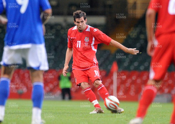 06.09.08 - World Cup 2010 Qualifying Wales v Azerbaijan Wales' Joe Ledley 