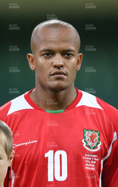 06.09.08... Wales v Azerbaijan, World Cup 2010 Qualifying Match, Cardiff  -  Wales' Robert Earnshaw   
