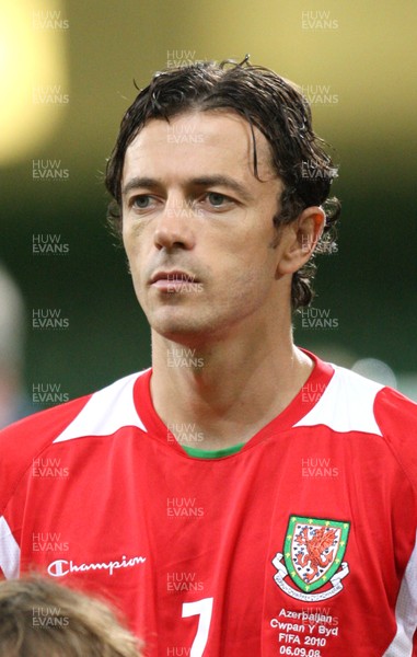 06.09.08... Wales v Azerbaijan, World Cup 2010 Qualifying Match, Cardiff  -  Wales' Simon Davies  