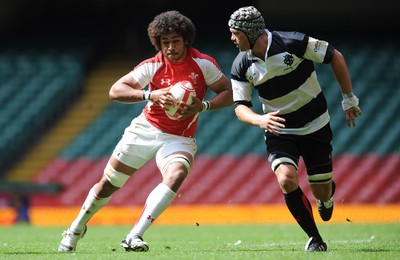 04.06.11 - Wales v Barbarians - DHL Challenge - Toby Faletau of Wales gets clear. 