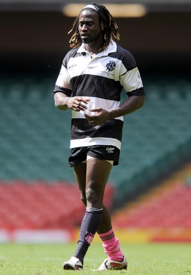 04.06.11 - Wales v Barbarians - DHL Challenge - Paul Sackey of Barbarians wears Stade Francais socks. 